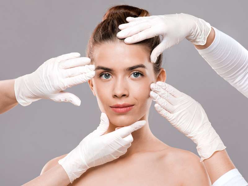 áreas tratadas durante a cirurgia de ritidoplastia